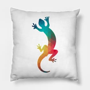 Rainbow gecko Pillow