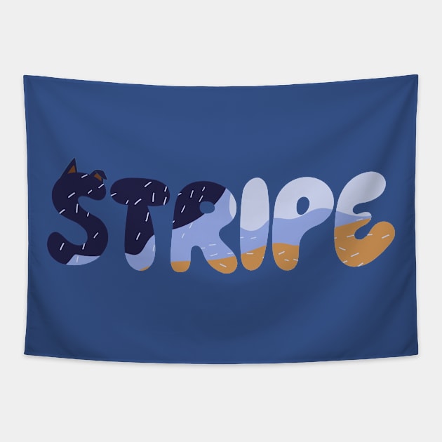 Stripe Uncle Tapestry by KOMIKRUKII