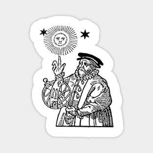 Medieval Astrologer / Astronomer Magnet