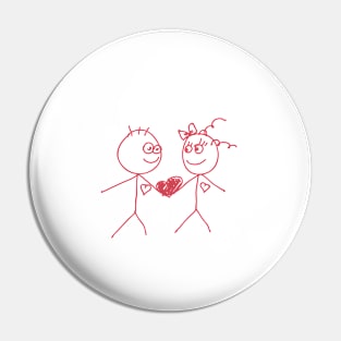 love doodle couple Pin