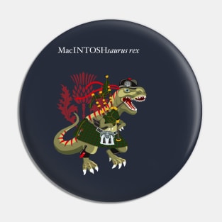 Clanosaurus Rex MacINTOSHsaurus Rex MacIntosh McIntosh clan Scotland Family Tartan Pin