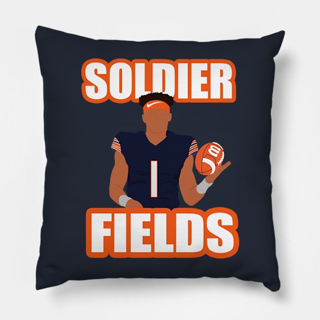 Justin Fields Pillow by TheAwesome