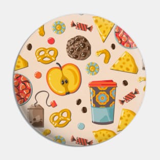 Snack Time Pattern Pin