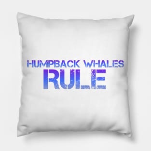 Humpback whale t-shirt designs Pillow