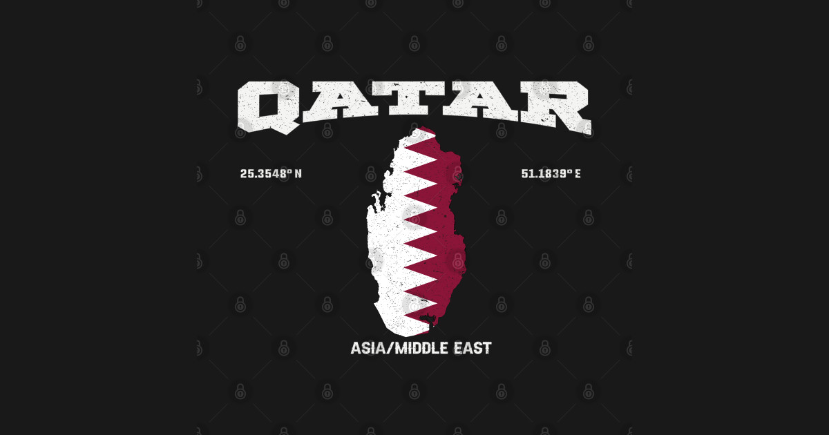 Qatar flag and map, Qatar coordinates, Qatar location, Qatar vacation