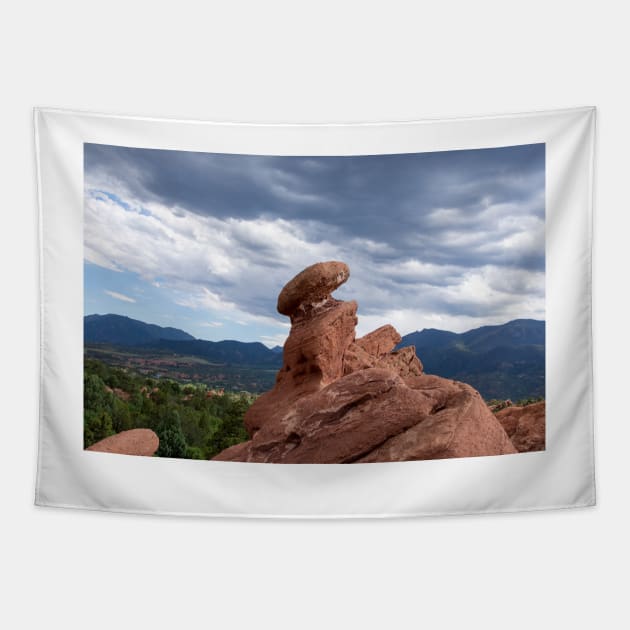 Garden of the Gods Falling Rock Tapestry by photosbyalexis