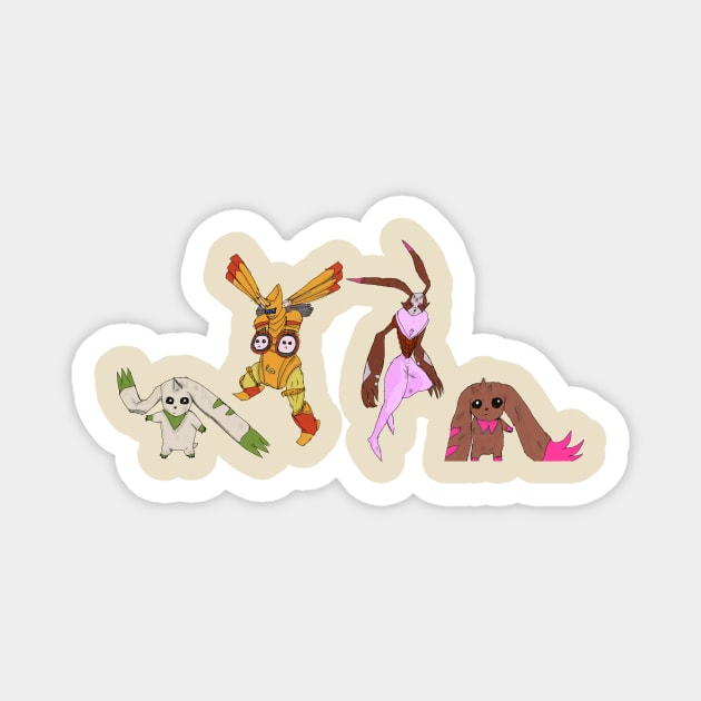 Bunnies Magnet by mattmall