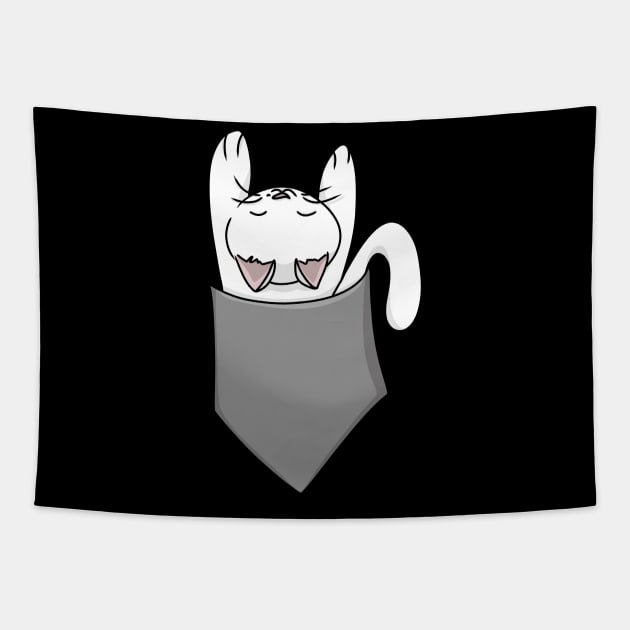 Cute Cat in the Pocket Tapestry by HugSomeNettles