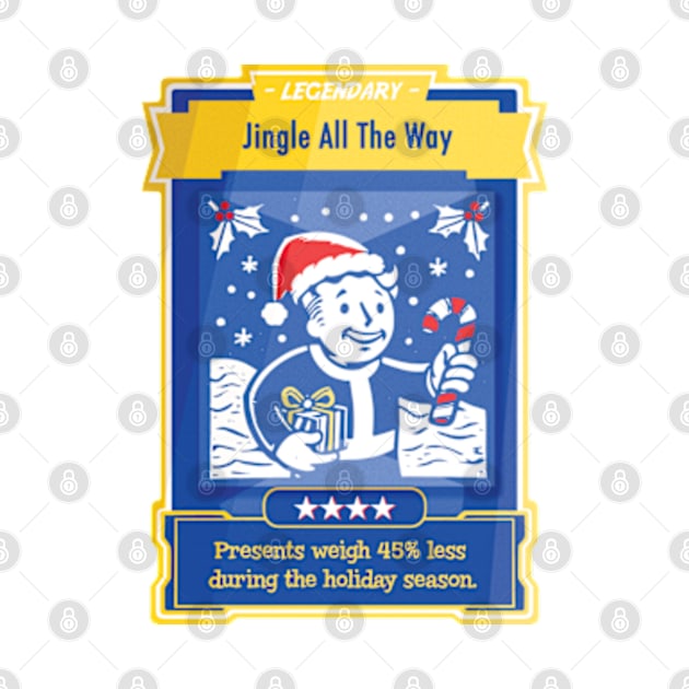 Fallout Christmas Perk Card by katmargoli