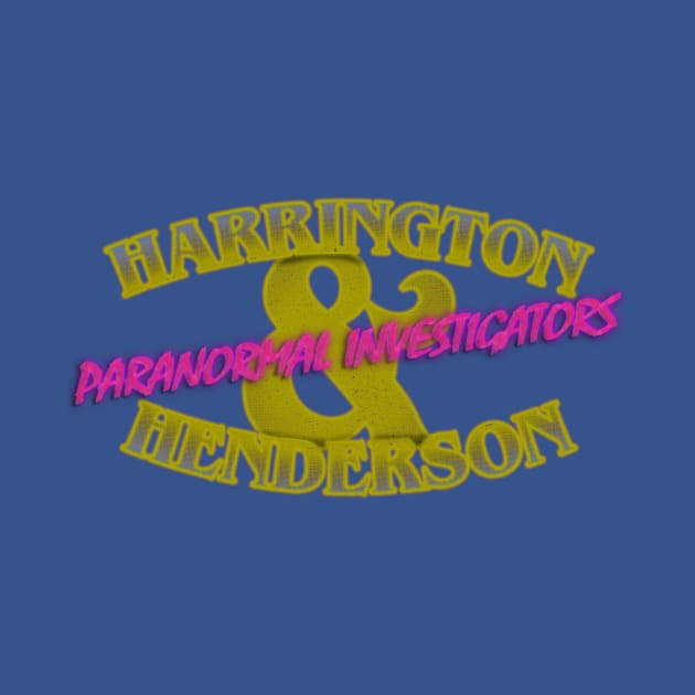Harrington & Henderson Work Tee (Neon) by ElliotLouisArt