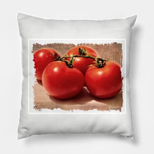 Vintage Grunge Tomatoes Pillow