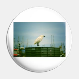 Snowy Egret Pin