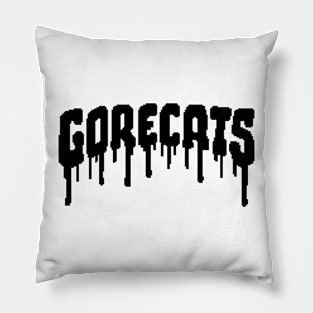 Gorecats logo black Pillow