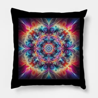 Stylized kaleidoscopic Pillow