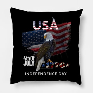 American 4th July eagle flag Independence Day Pillow