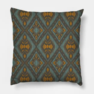 Ikat style geometric print Pillow