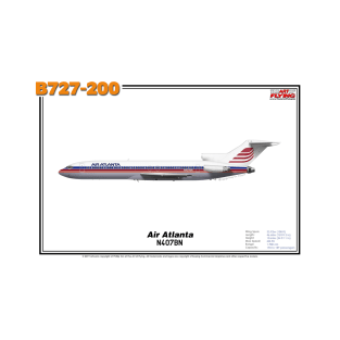 Boeing B727-200 - Air Atlanta (Art Print) T-Shirt