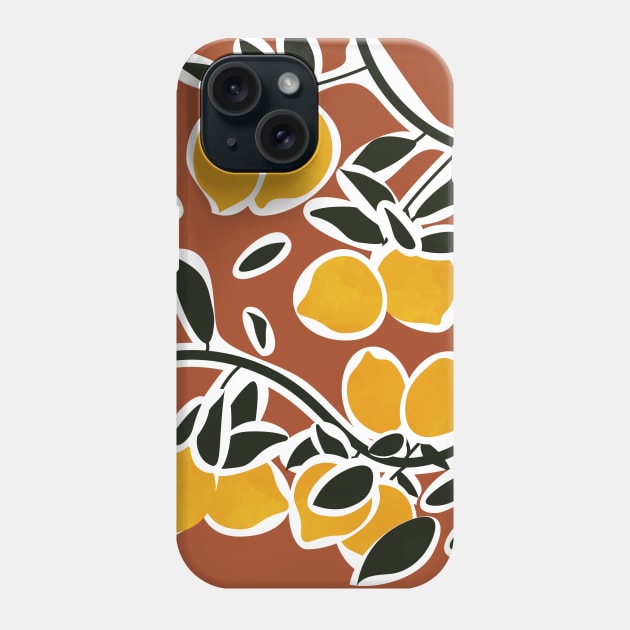 Lemon Tree Branches II Phone Case by Colorable