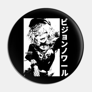 Goth Japanese Anime Manga Girl Grunge Streetwear EGirl Aesthetic Pin