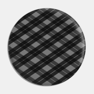 Checkered black pattern Pin