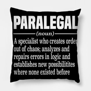 Paralegal Legal Assistant Law Lawyer Pillow