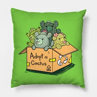 adopt a cactus Pillow