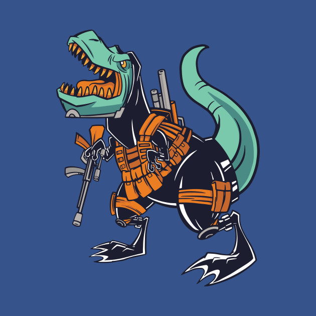 Disover Military T-Rex - T Rex - T-Shirt