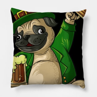 Irish Leprechaun St Patricks Day Shirt Funny Men Women Gift Pillow