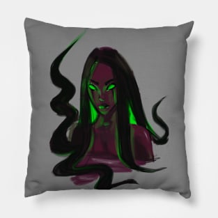 Slavic Mythology demon/spirit of the water topielica Pillow