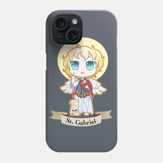 Chibi St. Gabriel Phone Case by Megasha