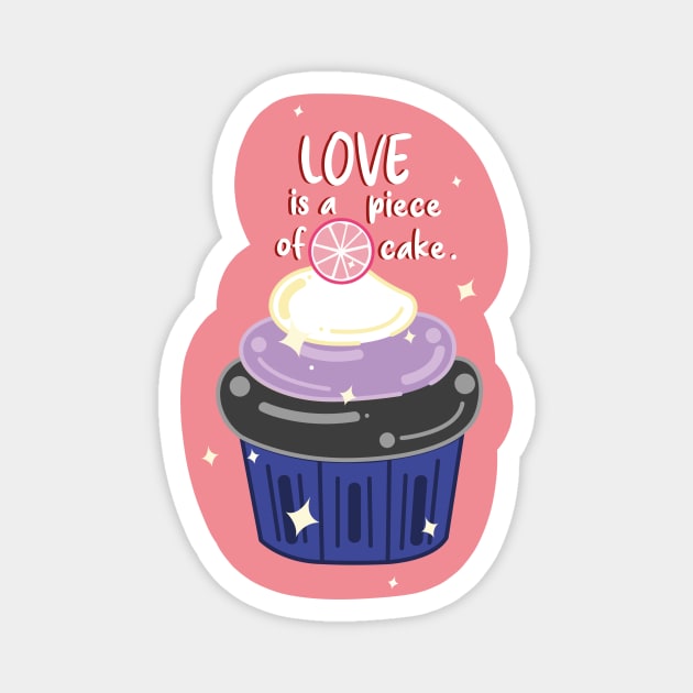 Love Cupcakes: Genderfluid Magnet by HoneyLiss