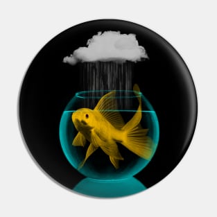 Goldfish and a Cloud Pin