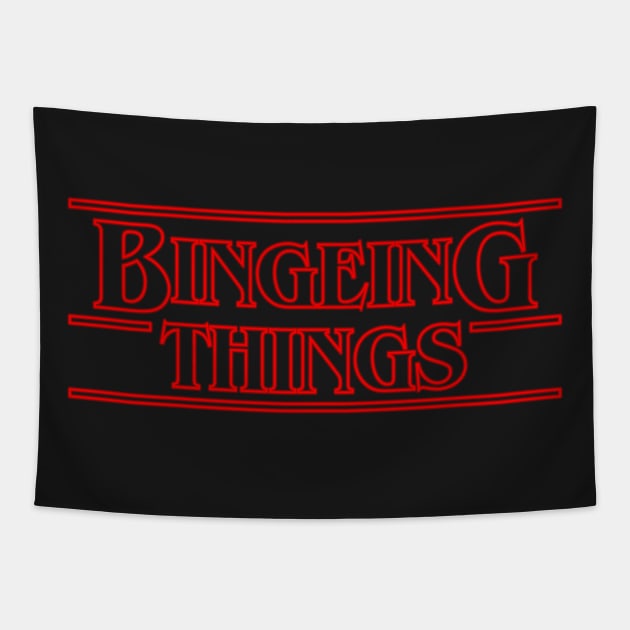 Bingeing Things Tapestry by a_man_oxford