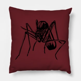 Mosquito sketch Pillow