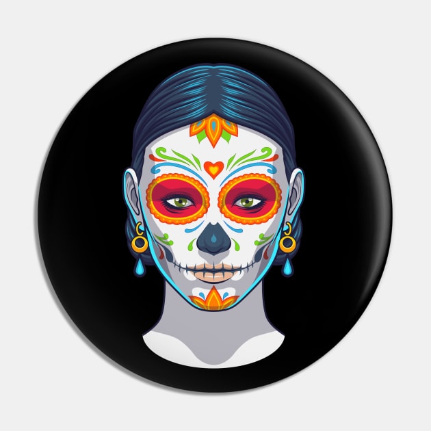Mexican Woman Pin by TambuStore