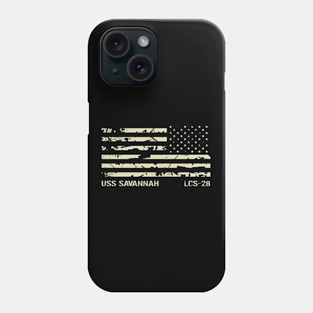 USS Savannah Phone Case by Jared S Davies