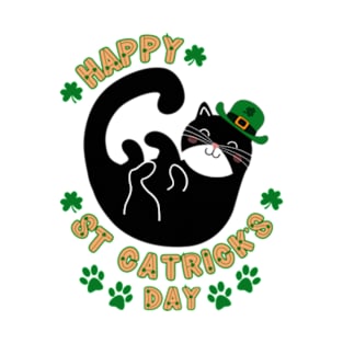 Happy St Catrick's Day | Funny Party Cat T-Shirt