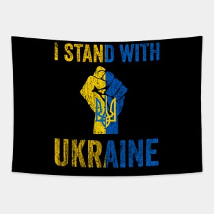 Support Ukraine I Stand With Ukraine Ukrainian Flag Tapestry