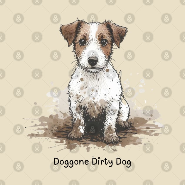 Doggone Dirty Dog - Jack Russell Terrier by ZogDog Pro