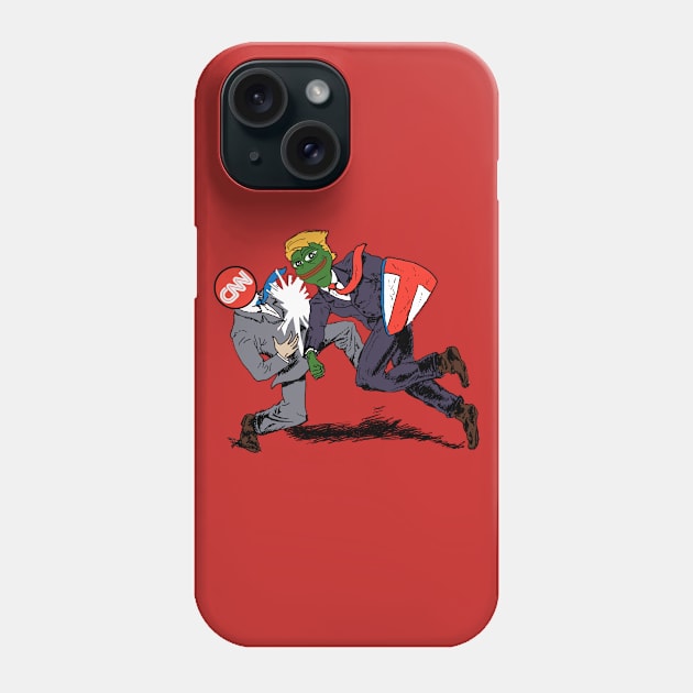 Trump vs. The Enemy of the People Phone Case by joshthecartoonguy