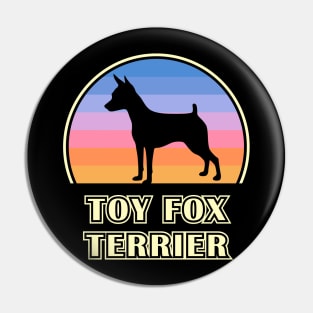 Toy Fox Terrier Vintage Sunset Dog Pin