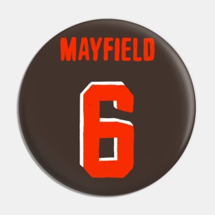 Mayfield Six Number Jersey Pin