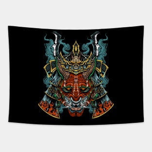 samurai skull Tapestry