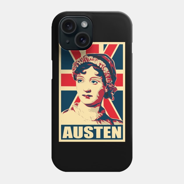 Jane Austen Brittain Phone Case by Nerd_art