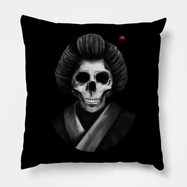 Geisha Pillow by tombst0ne