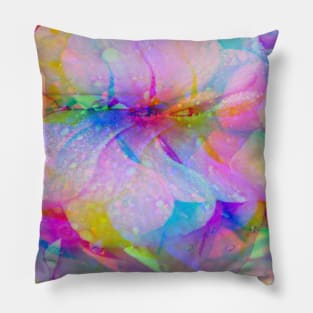 Abstract Photograph Floral Periwinkle Pillow