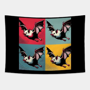 Night Wings Unleashed: Pop Art Bat Extravaganza Tapestry