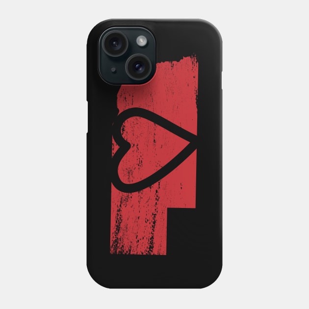 Hearts In Nebraska Phone Case by Commykaze