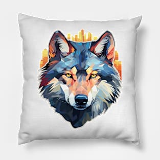 Alpha Wolf Animal World Wildlife Beauty Discovery Pillow