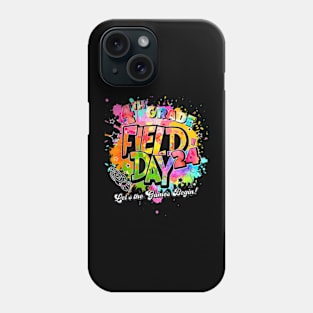 4Th Grade Field Day 2024 Let The Games Begin Kids Teachers T-Shirt Phone Case